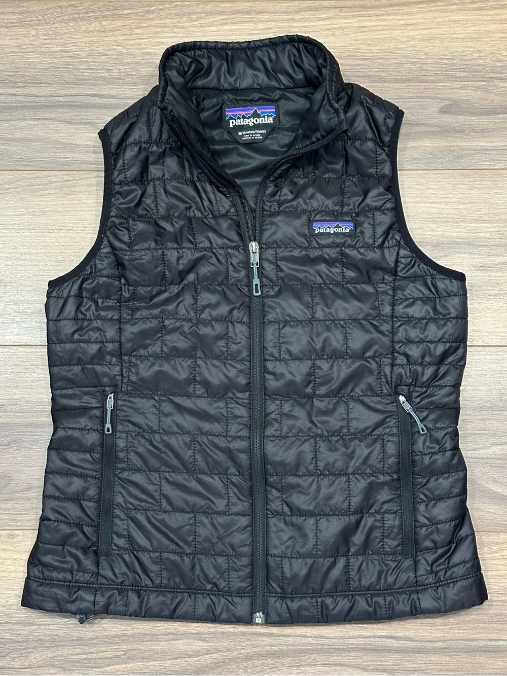 Patagonia Women’s Nano Puff Vest in Black Size Medium